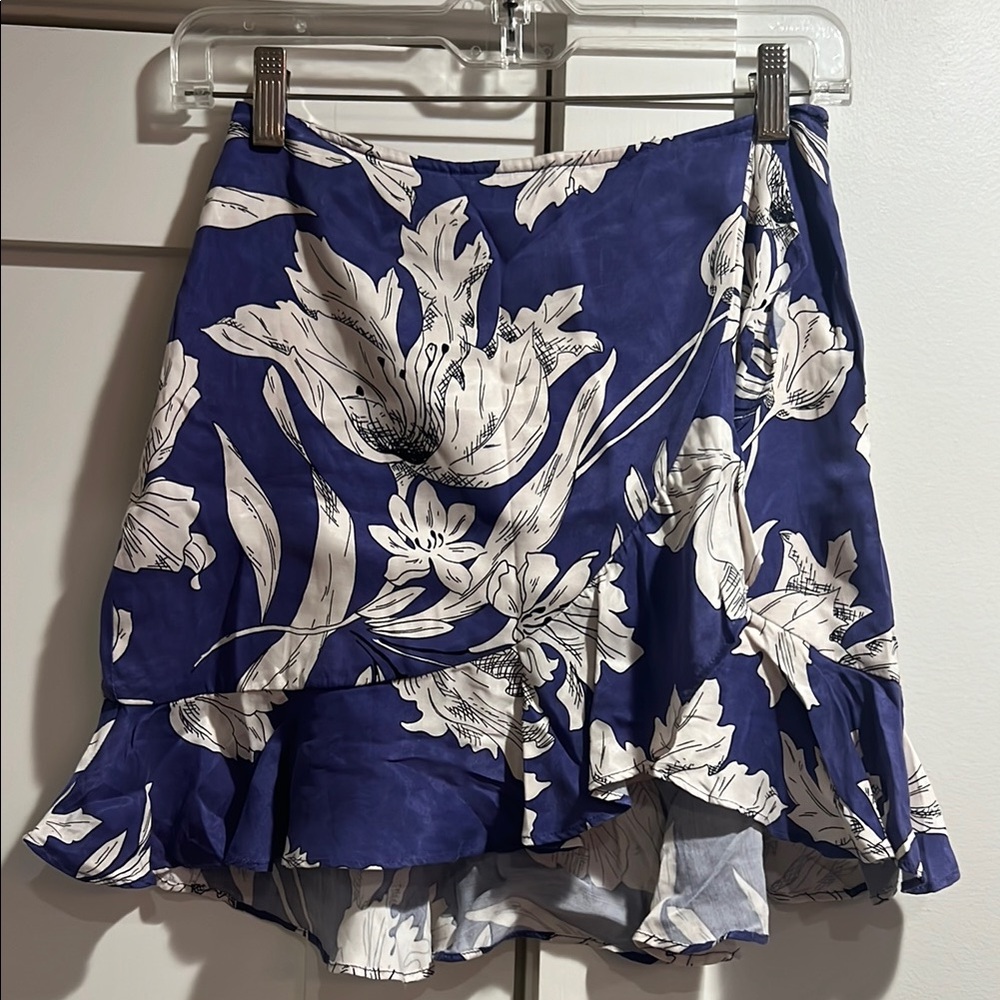Floral Blue Skirt